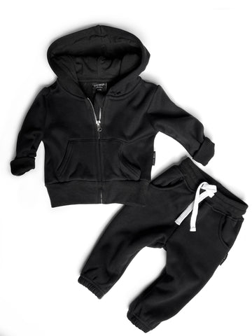 Little Bipsy Classic Zip Hoodie - Black – Basically Bows & Bowties