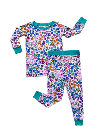 Little Sleepies Sweet Pea Floral L/S 2pc Pajama Set – Basically Bows