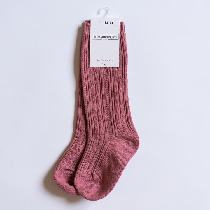 Little Stocking Co Mauve Knee High Socks – Basically Bows & Bowties