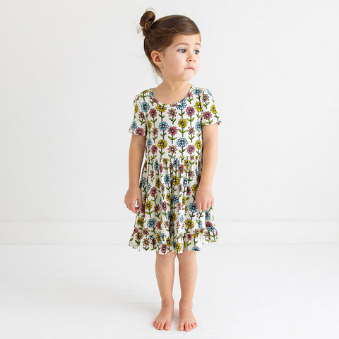 Posh Peanut Maya Lynn Short Sleeve Ruffled Twirl Dress – Basically Bows ...