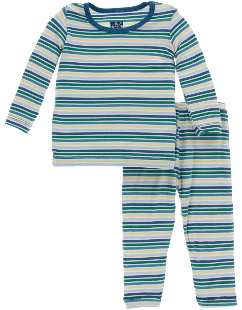 KicKee Pants Boy Perth Stripe Long Sleeve 2pc Pajama Set – Basically ...