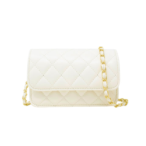 Zomi Gems Classic Quilted Bag - White – Basically Bows & Bowties