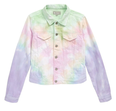 Tractr Girls Tie Dye Denim Jacket (7-14) – Basically Bows & Bowties