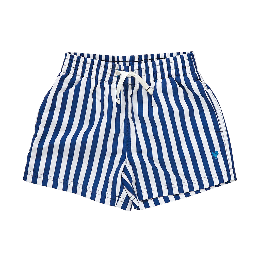 Blue Rooster Boys Swim Trunks - Navy Stripe – Basically Bows & Bowties