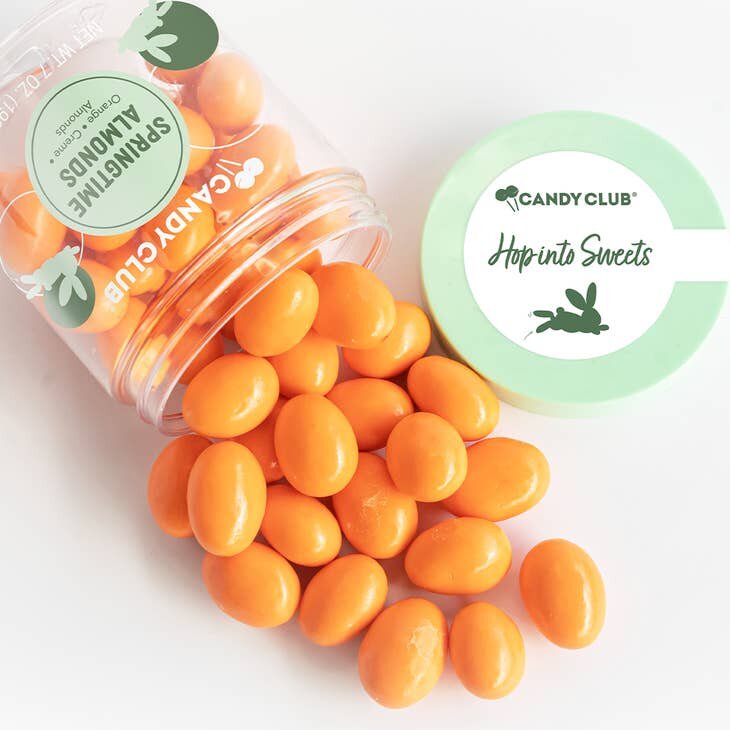 Candy Club Springtime Orange Creme Coated Almonds Basically Bows