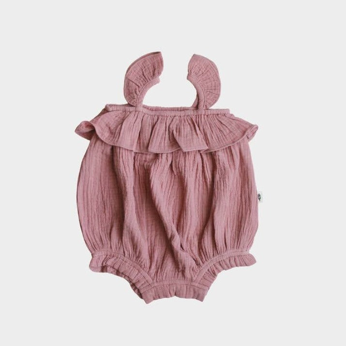 Babysprouts Bubble Romper in Dark Rose – Basically Bows & Bowties