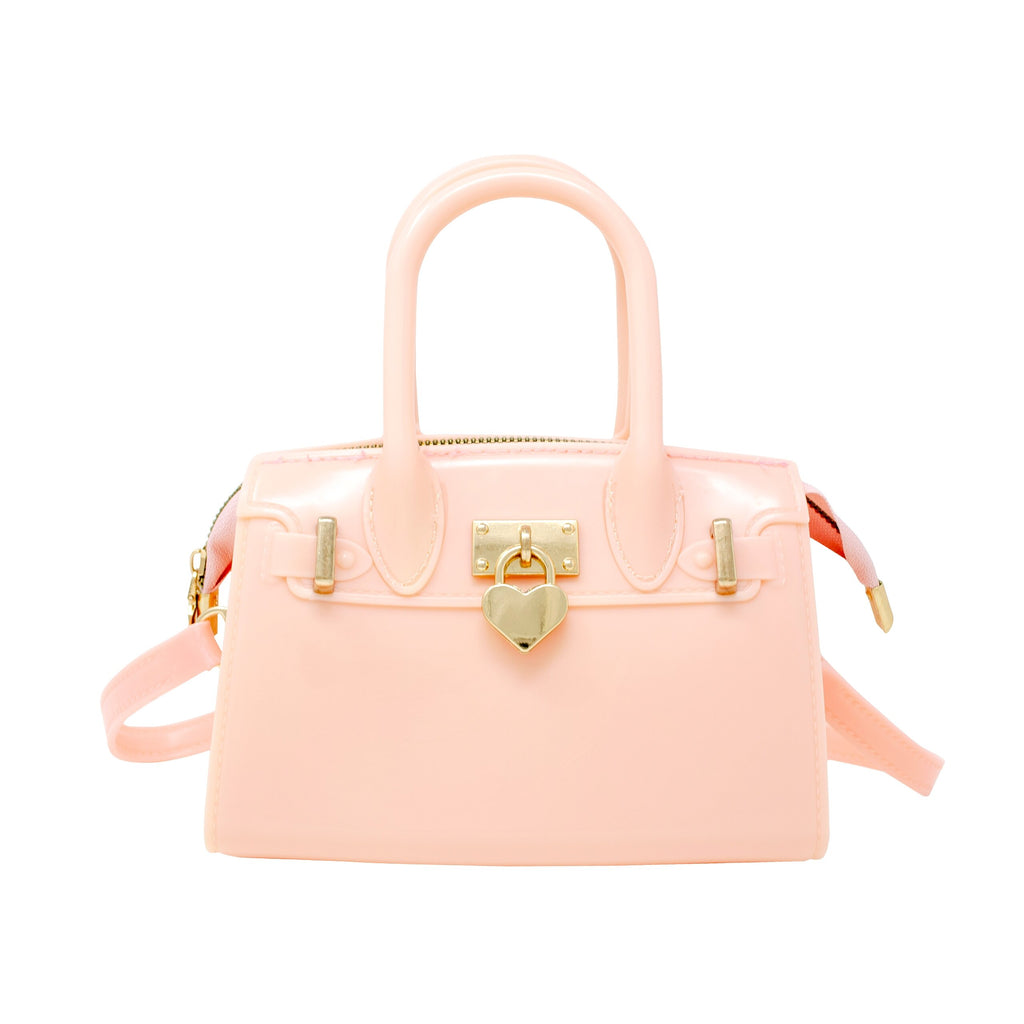 Zomi Gems Jelly Heart Locket Satchel Bag - Pink – Basically Bows & Bowties