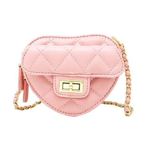 Zomi Gems Quilted Heart Crossbody Bag - Pink – Basically Bows & Bowties