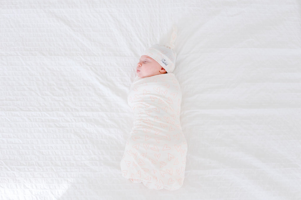 Copper Pearl Lola Knit Swaddle Blanket Basically Bows & Bowties