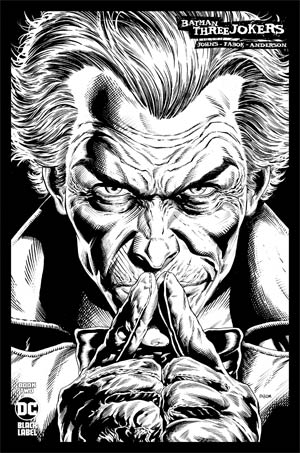 the joker comic art black and white