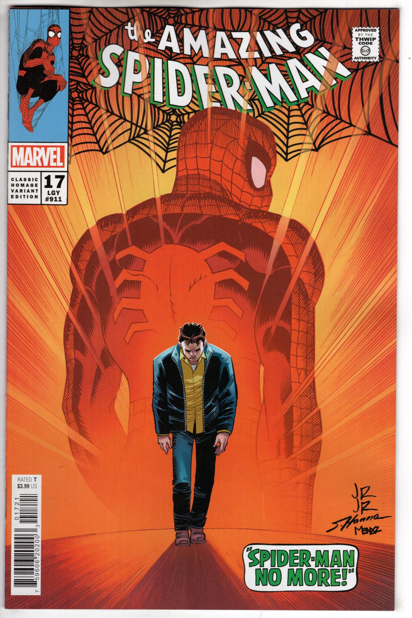 Amazing Spider Man 17 Jrjr Classic Homage Variant Packrat Comics 7368