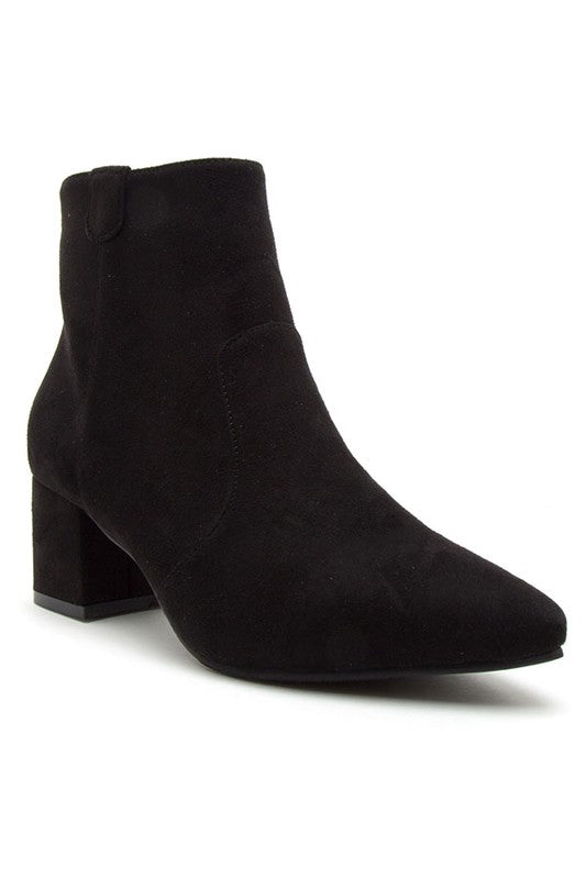 short heel booties