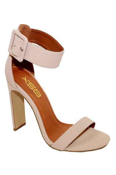 high heels with thick ankle strap