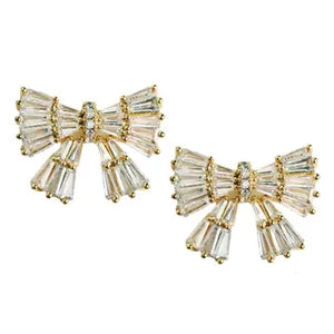 Sparkler Bow Earring - Greige Goods