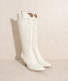 Samara Embroidered Tall Boot - Greige Goods