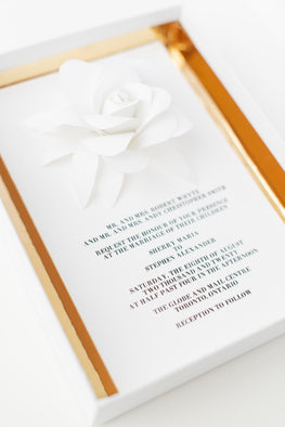 3D Floral Invitation