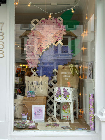 Poppins on Mackinac June Window Display