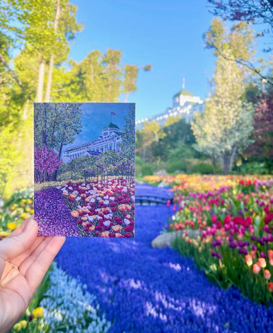 Erynn Rice note card in the Secret Garden