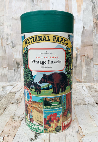 Map National Parks 1,000 Piece Puzzle – Poppins on Mackinac