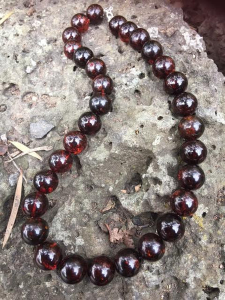 cherry amber necklace