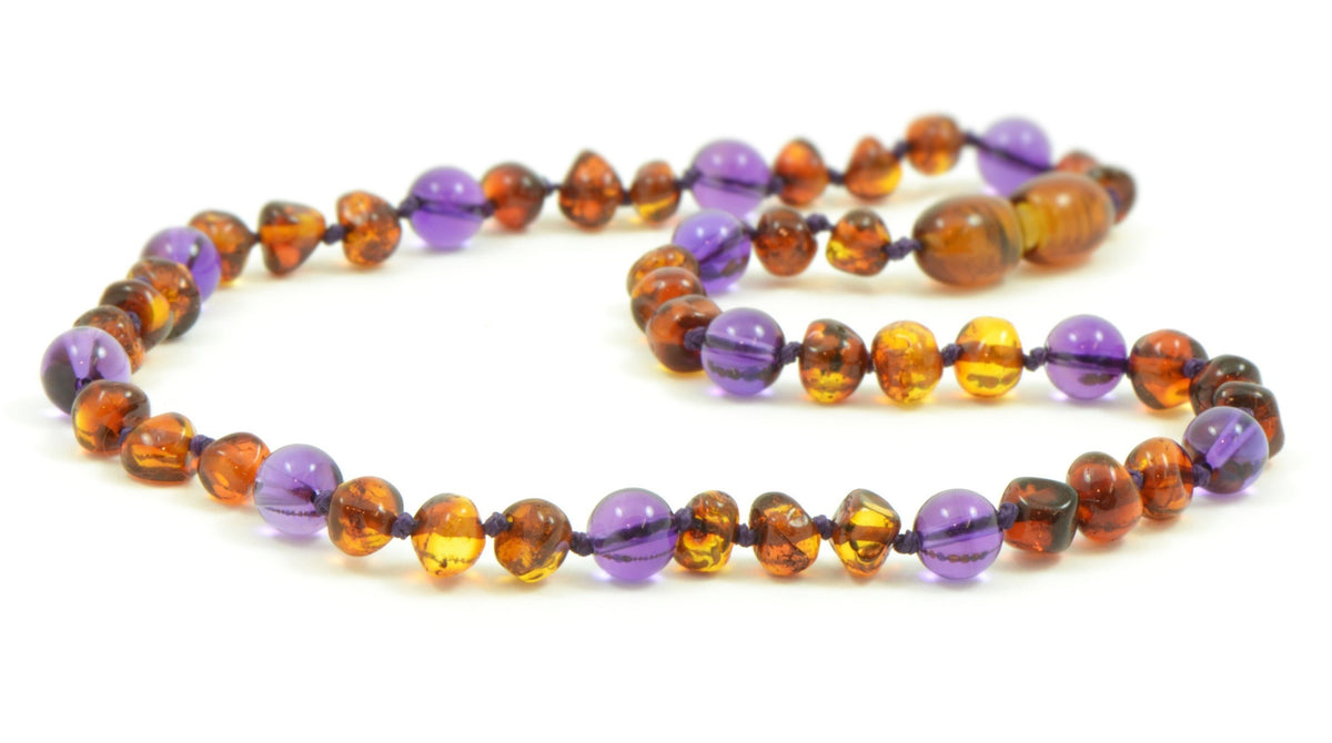 AMETHYST AND AMBER Teething Necklace – Amber House