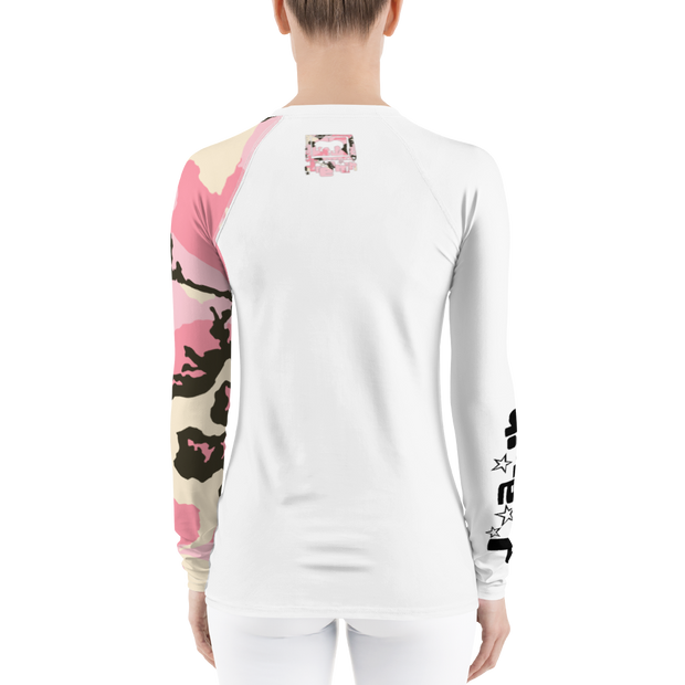 Download Pink Camo Logo Gals Rash Guard Dreamin Corporation