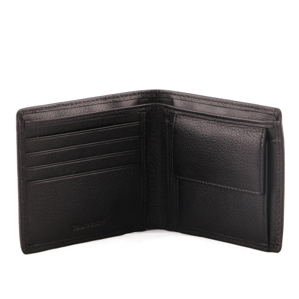 Latest Classic Designer Genuine Leather Men Black Billfold Wallet Purse ...