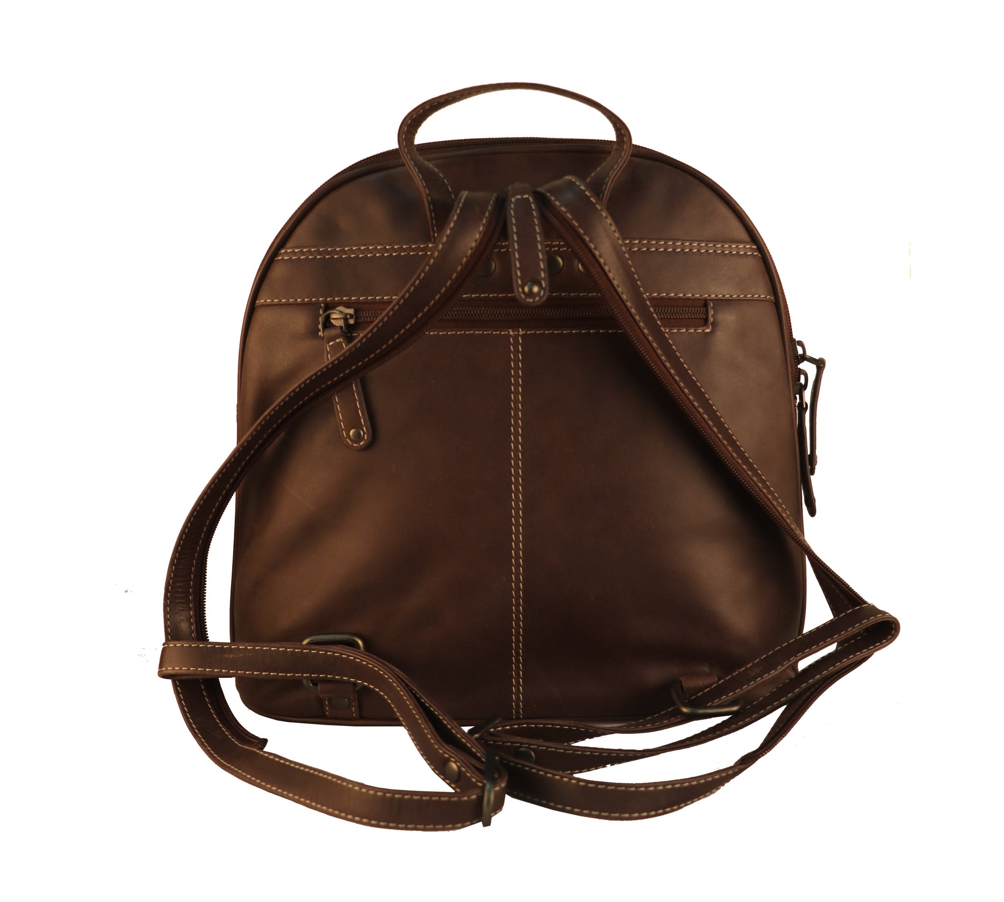 Designer River Genuine Leather Unisex Dark Brown Mini Backpack Bag New ...