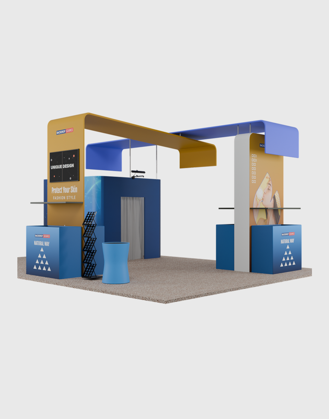 Modular Booth Kits 20ft x 20ft - Model 12