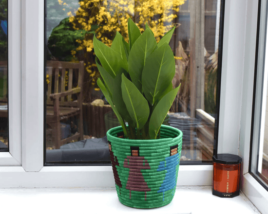 African Planter Baskets: Rufina Designs Hand woven planter basket