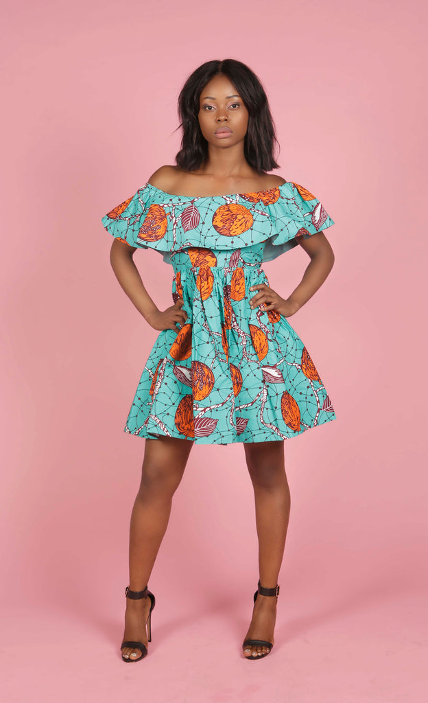 off shoulder african dresses