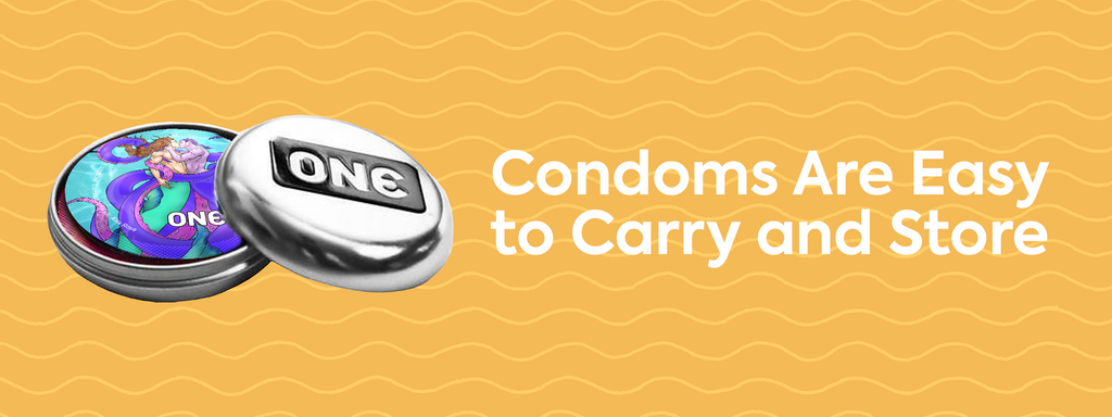 Image of a ONE brand condom tin holder 