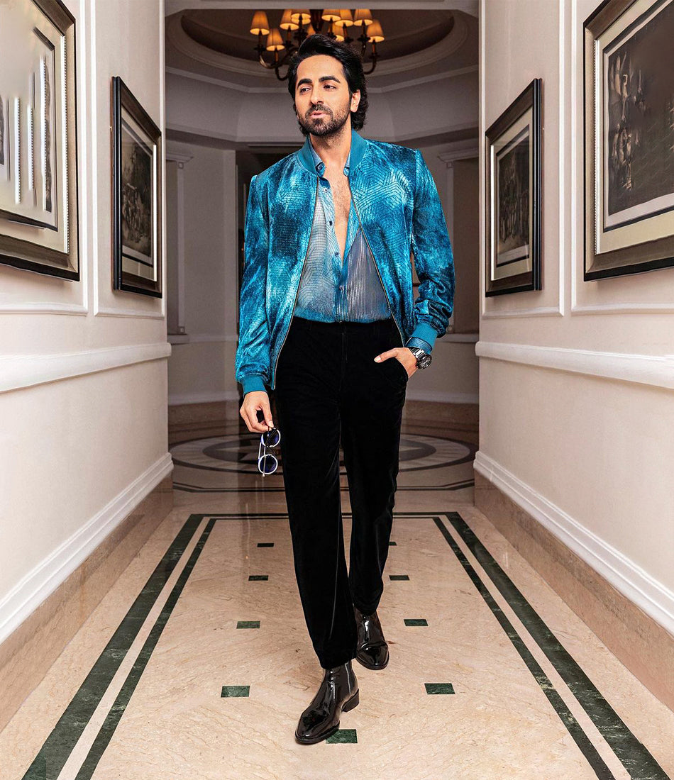 Ayushmann Khuranna in Pelle Santino - Cuban Zipper Boots - Black Patent - best patent boots in India