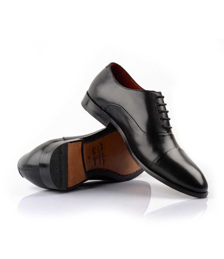 Classic Cap Toe Oxfords - Black - Best hand-made leather oxfords in ...