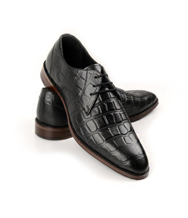 Leather & Suede Split-Toe Derby Shoes - UNION by Civardi