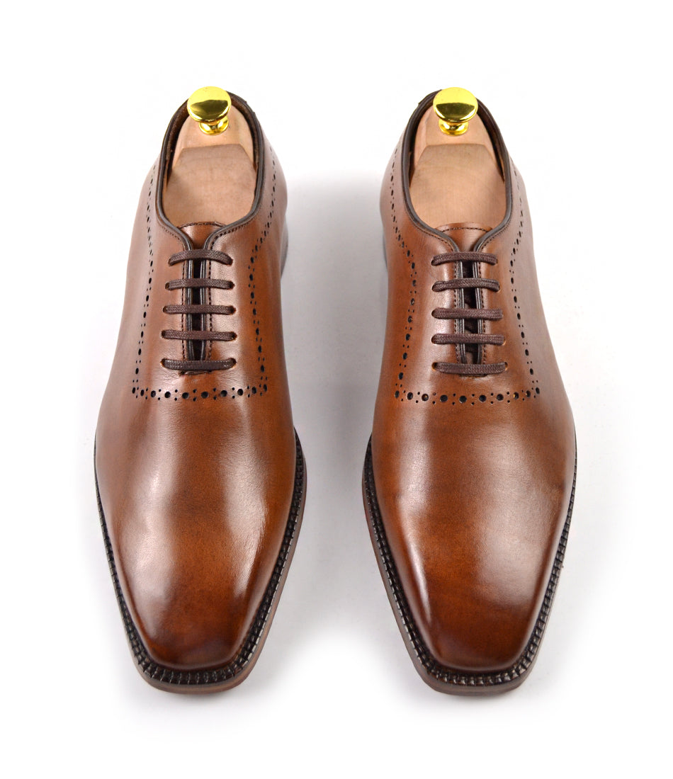 Pelle Santino - Wholecut Oxfords - Brown – The Dapper Man