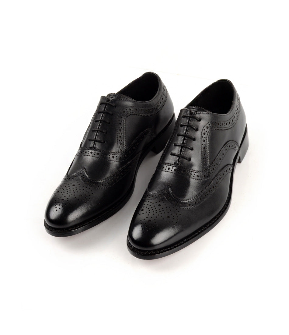 Pelle Santino - Goodyear Welted Full Brogue Oxfords Black | Best Oxford ...
