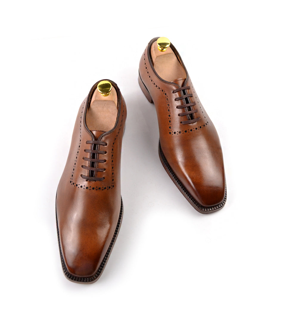 Pelle Santino - Wholecut Oxfords - Brown – The Dapper Man