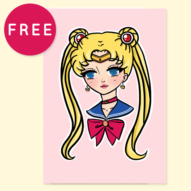 sailormoon free printable a5 size keenaprints