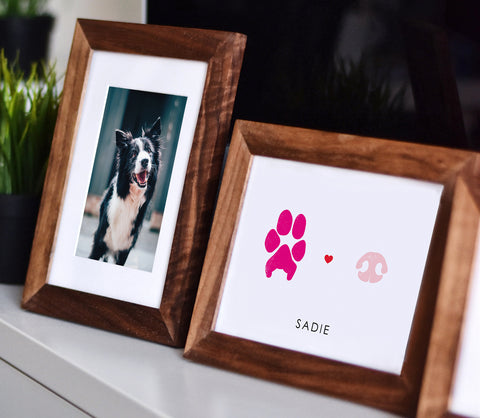 Paw and nose print pet gift keepsake