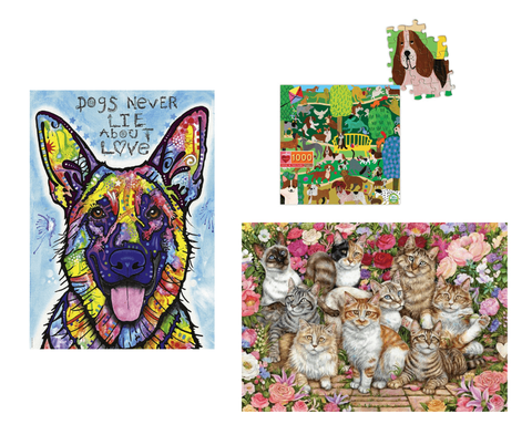 Galaxy Puzzles dog and cat puzzles
