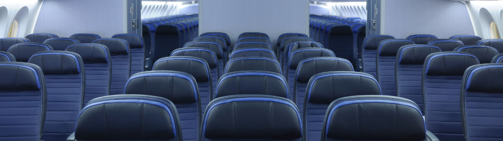 inside an airplane