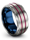 Woman&#39;s Matte Promise Rings Engraved Tungsten Couples Rings Engagement Ladies - Charming Jewelers