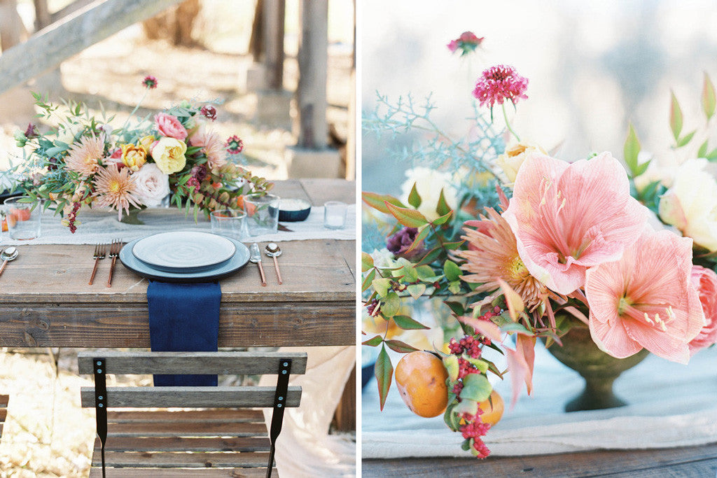 Florals by Swoon Floral Design | Photos by Maria Lamb via 100 Layer Cake
