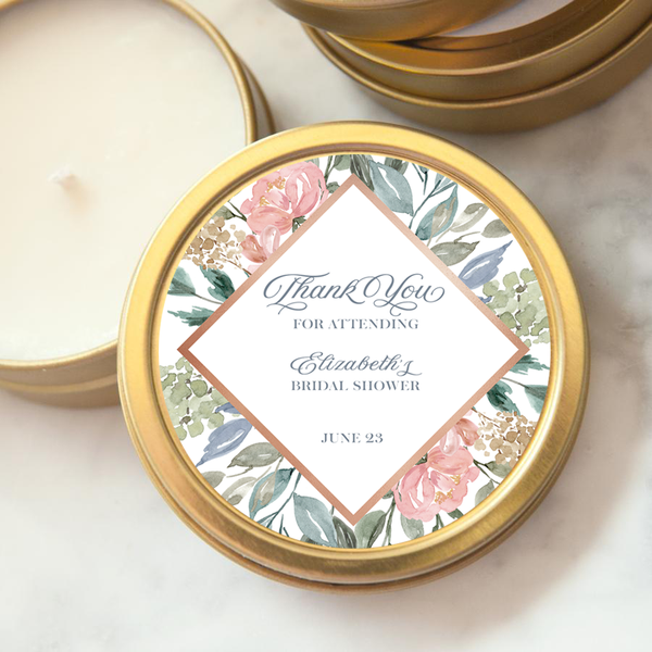 personalized candle wedding favors