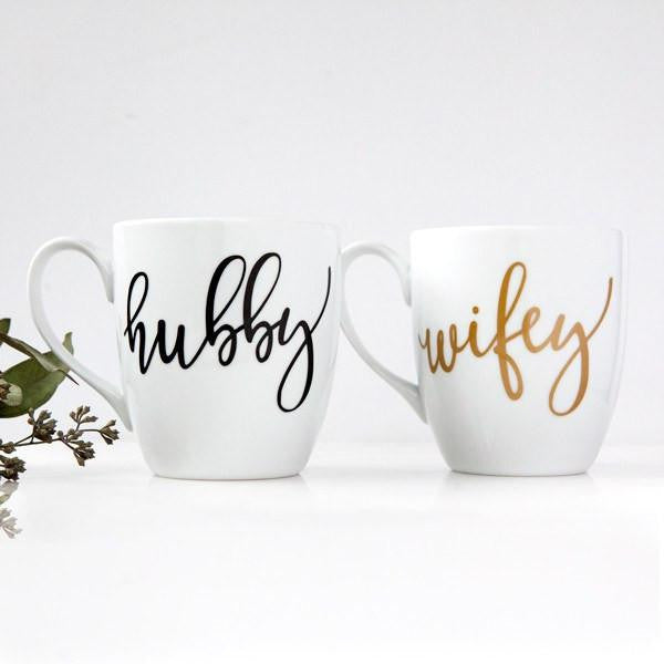 Hubby and Wifey Mug Set - Foxblossom Co.