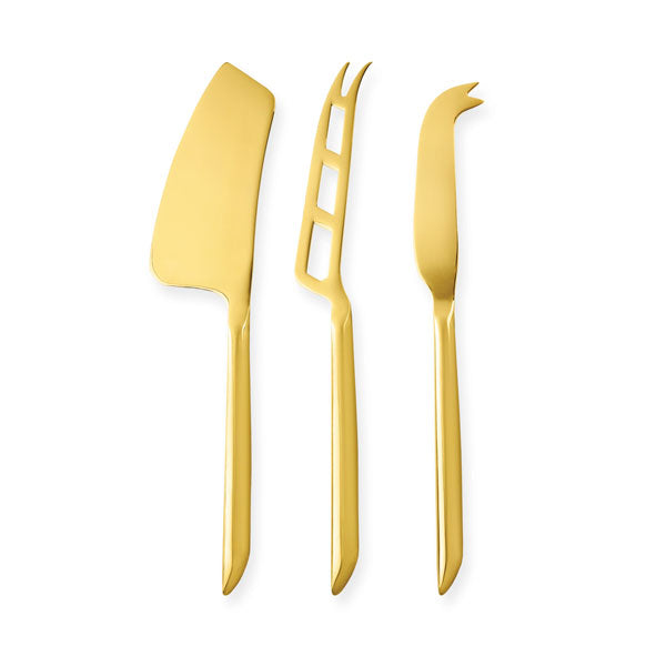 Matte Gold Cheese Knives, Set of 3 – Be Home