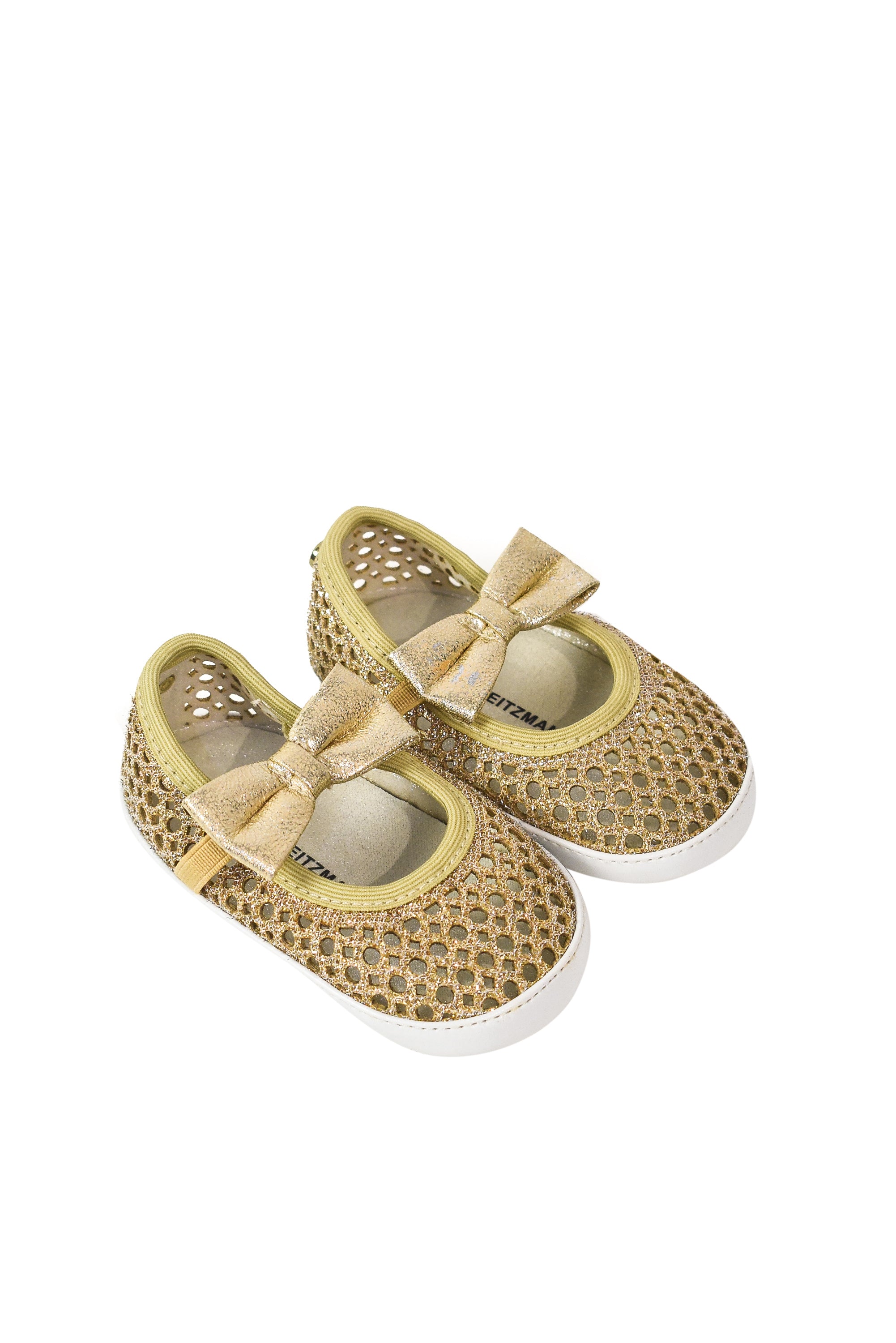 gold baby flats