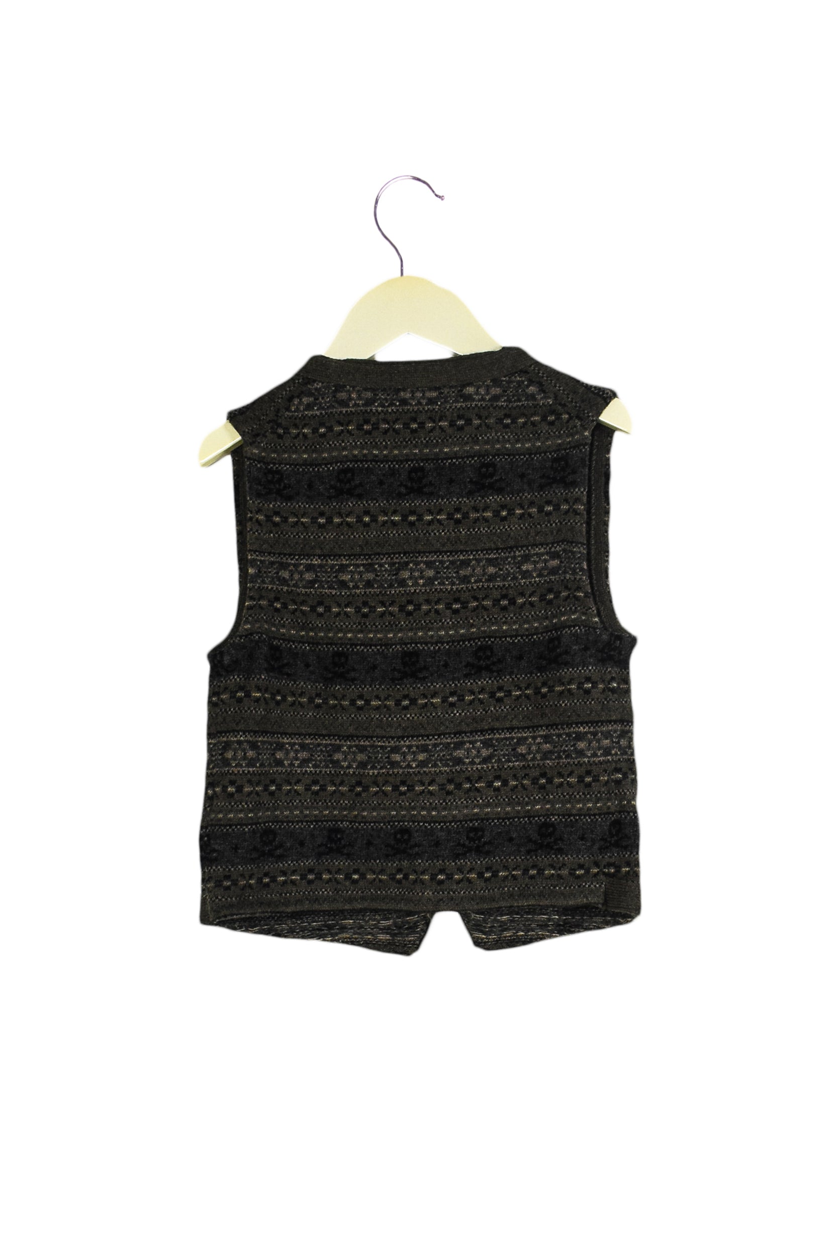 black polo sweater vest