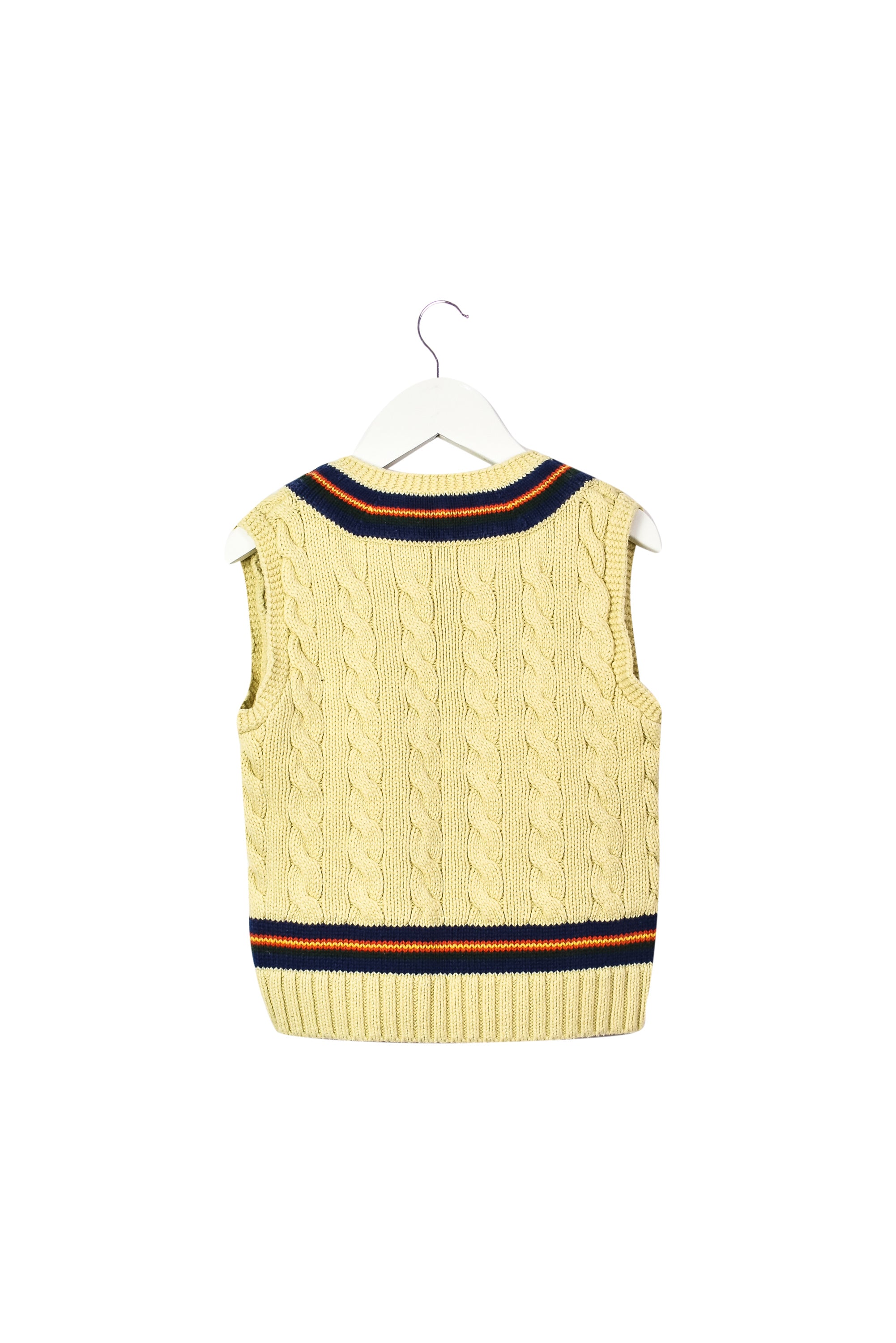 yellow polo sweater vest